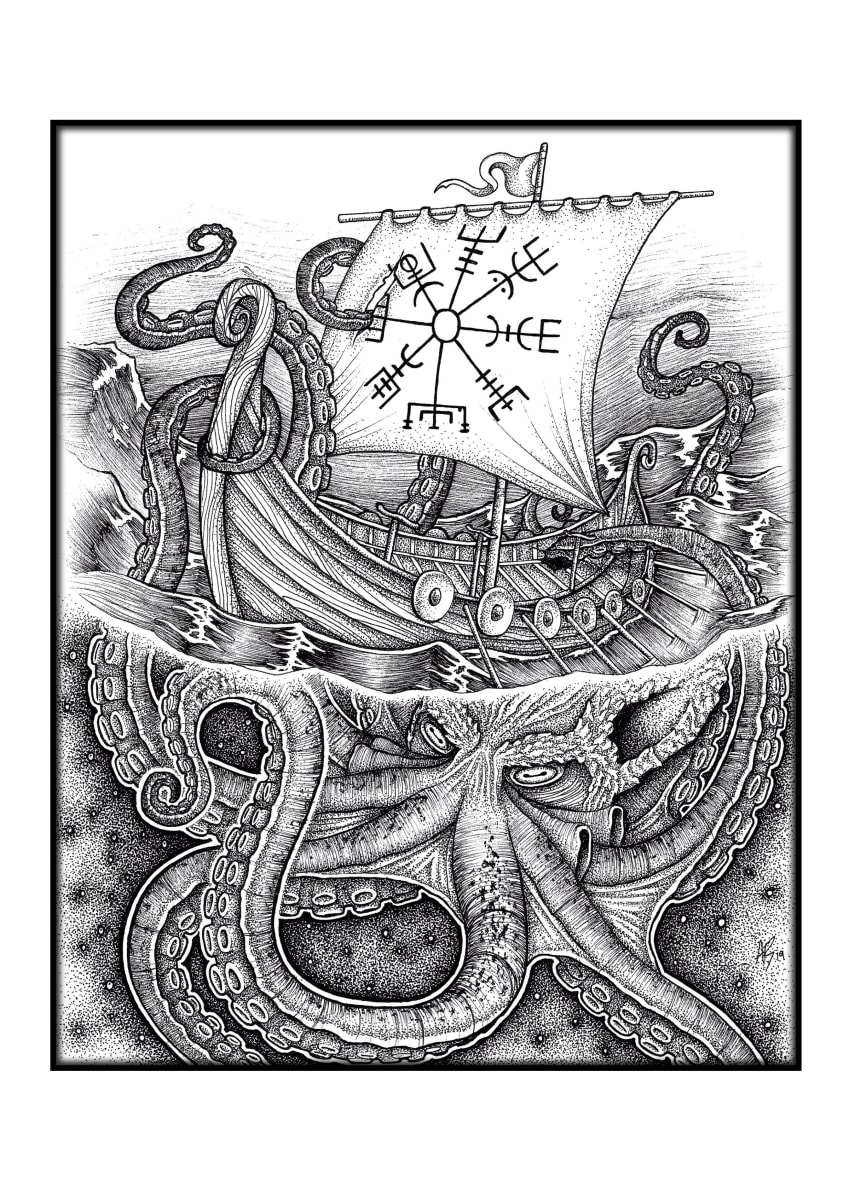 The Depth's Below by Alice Baker - Pencil & Ink