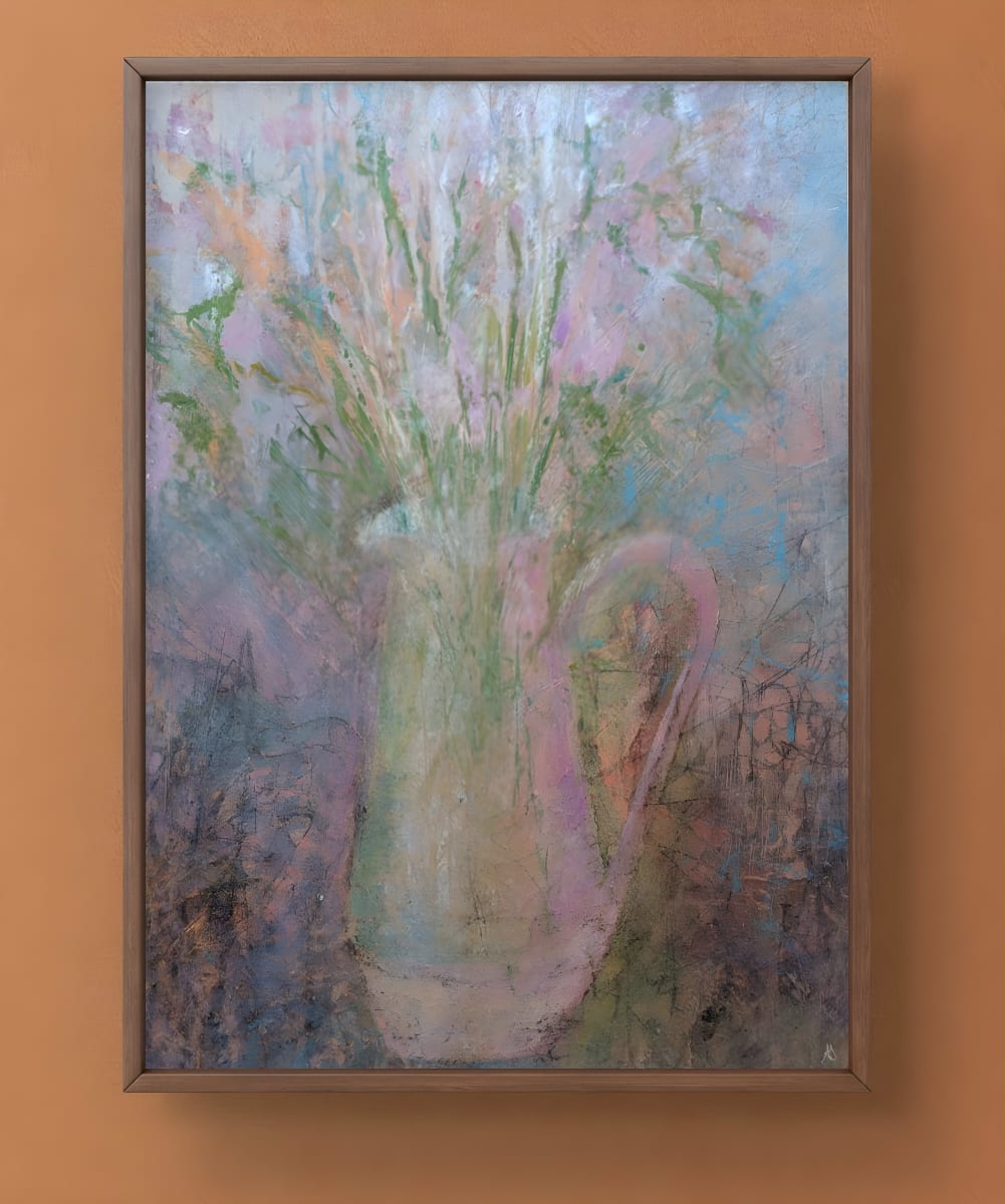 Flower Storm by Amanda Sinclair - Acrylic and oil on paper
