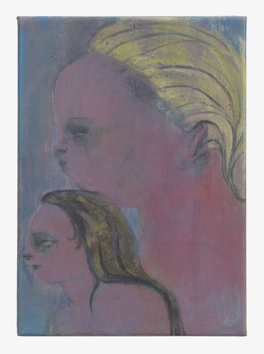 My Little Mother by Anna Ilsley - Oil on canvas