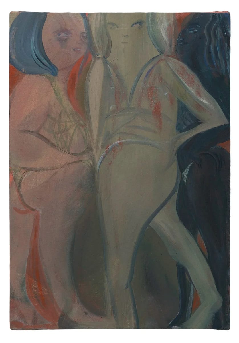 Day 4 of the package holiday by Anna Ilsley - Oil on canvas on cradled board