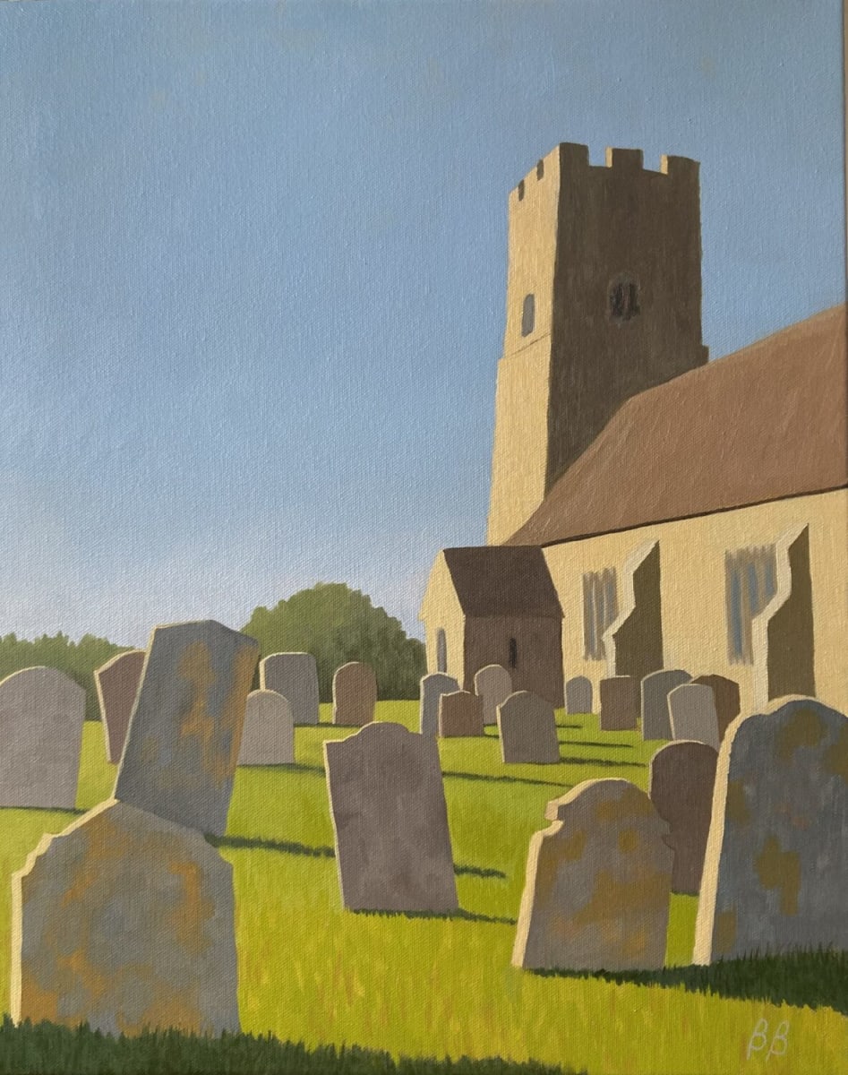Pakefield Church by Barbara Bernard - Oil
