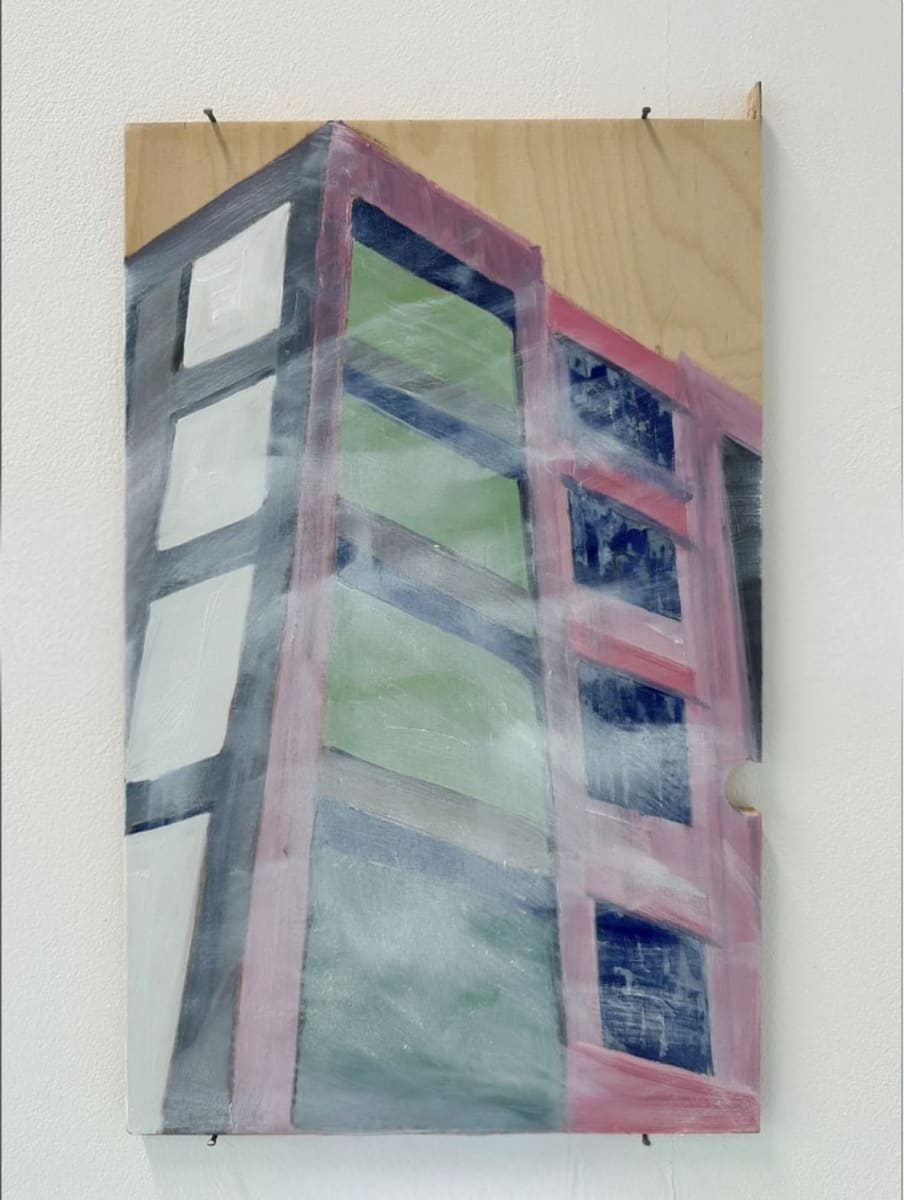 Untitled by Belinda Downing - Oil on found board