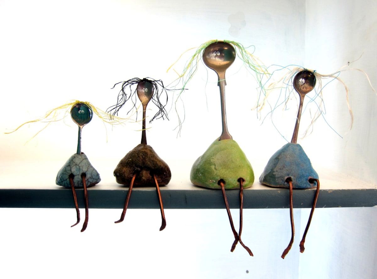 Spoon Sisters Group by Belinda Opie - Sculpture