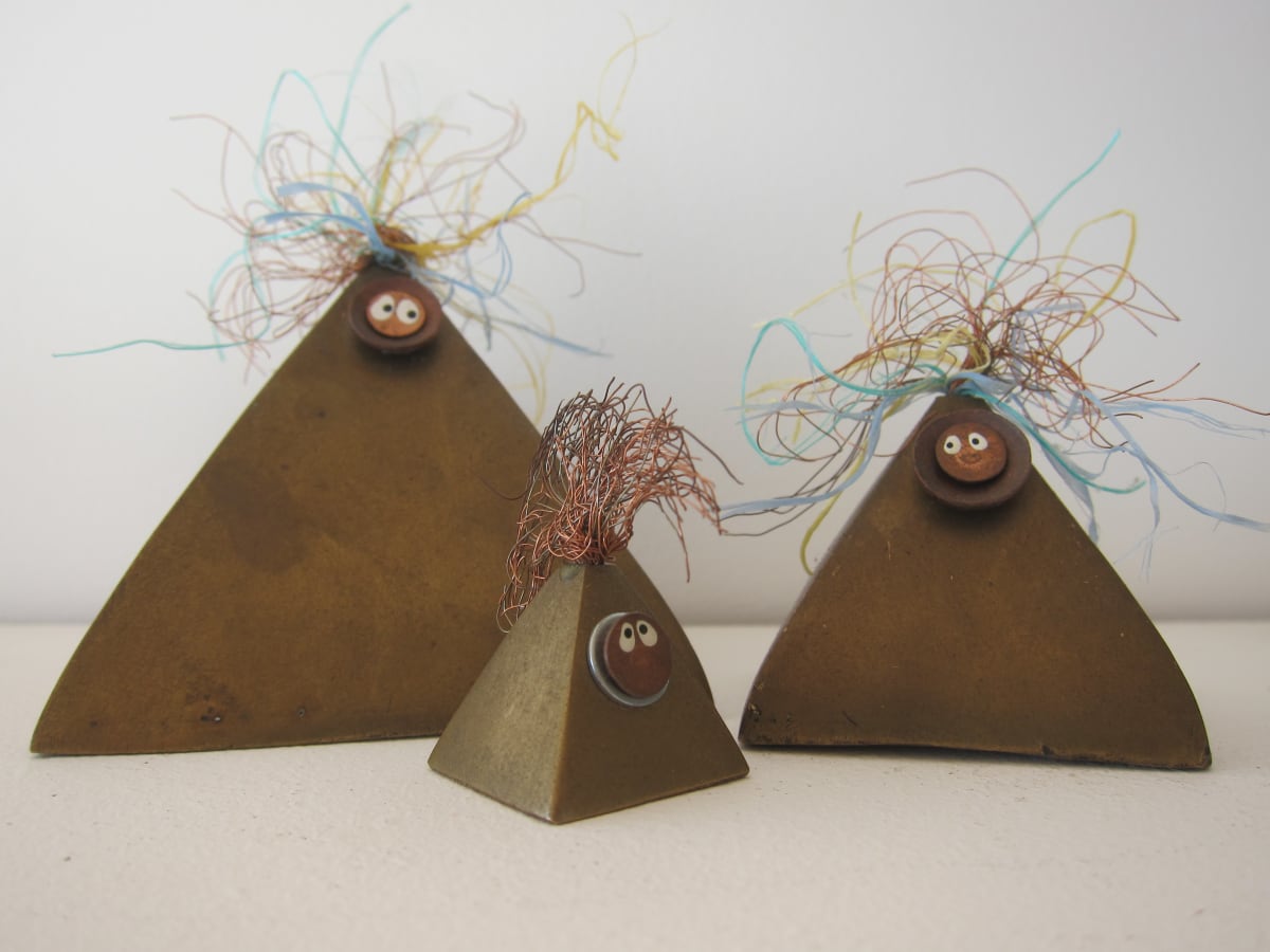 Family from Egypt by Belinda Opie - Upcycled scrap metal