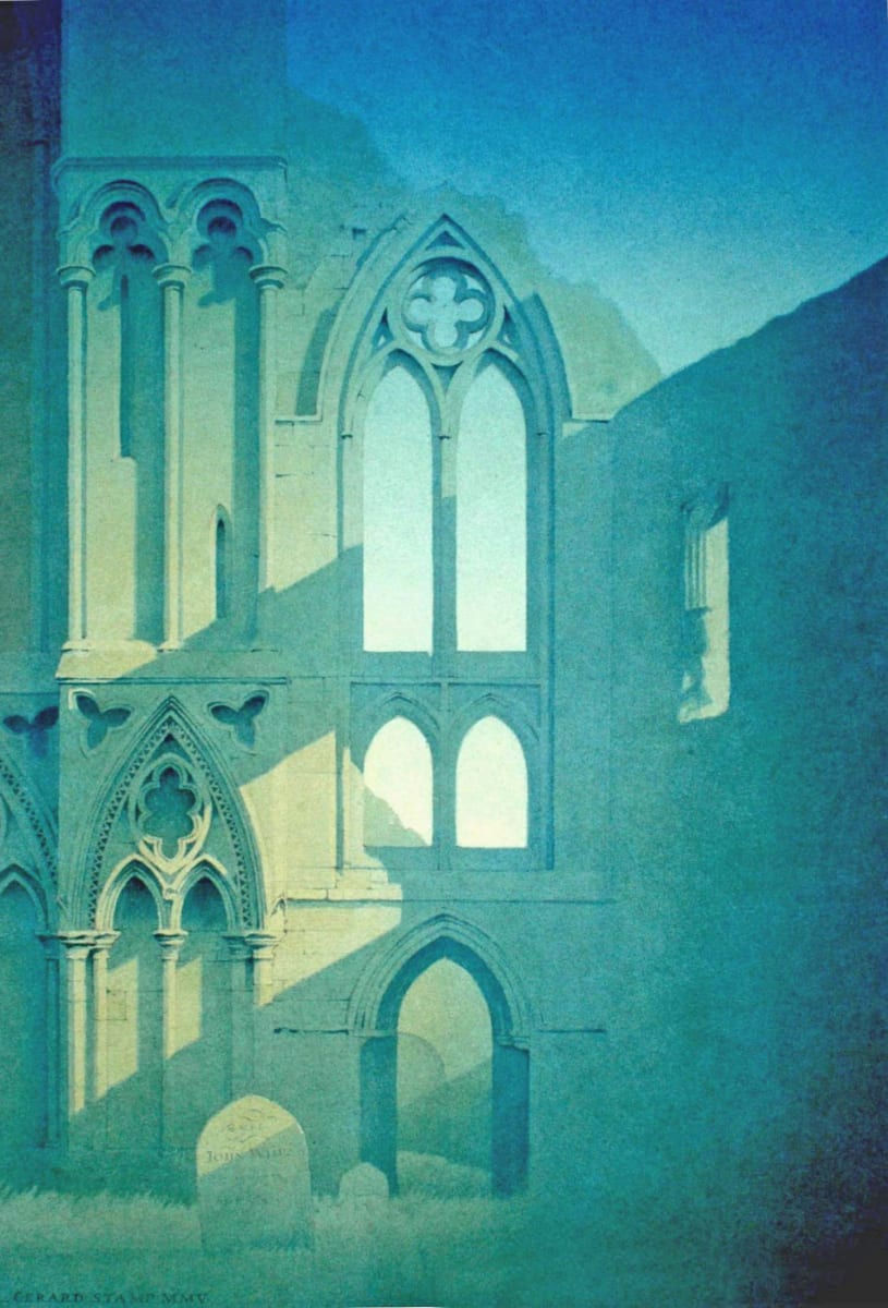Binham Priory Shadows (watercolour 2005) 24 x 16.5 ins | 61 x 42 cm