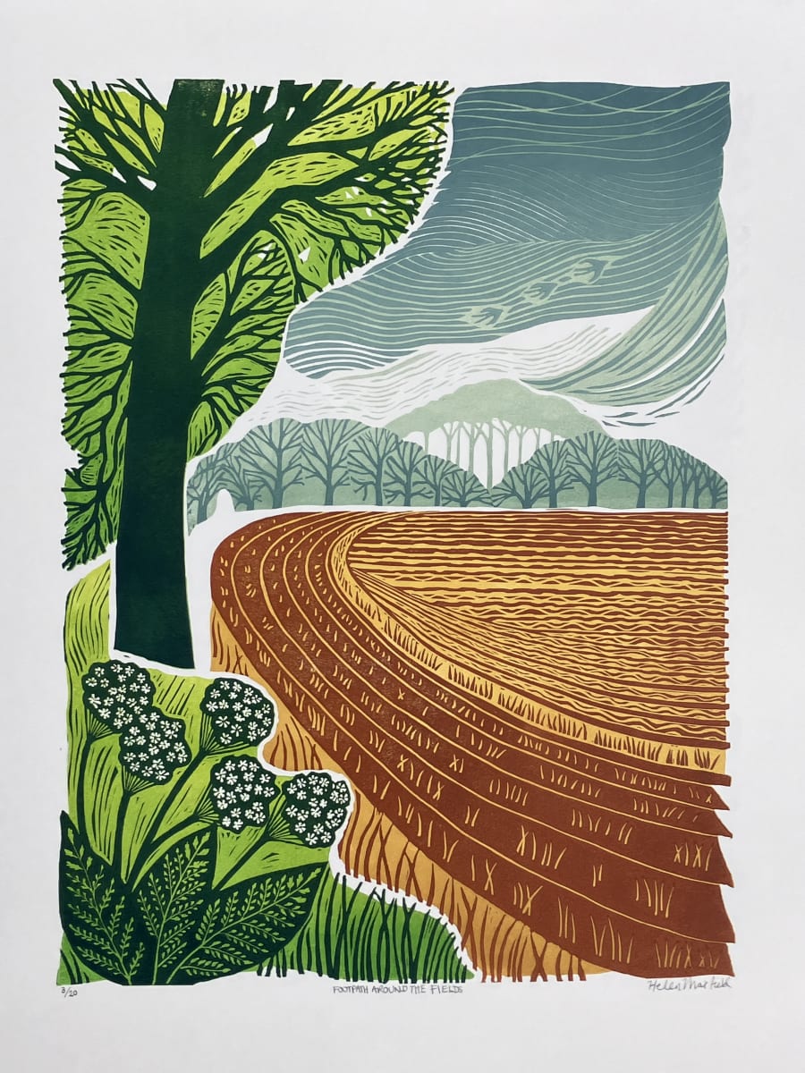 Linocut by Helen Maxfield