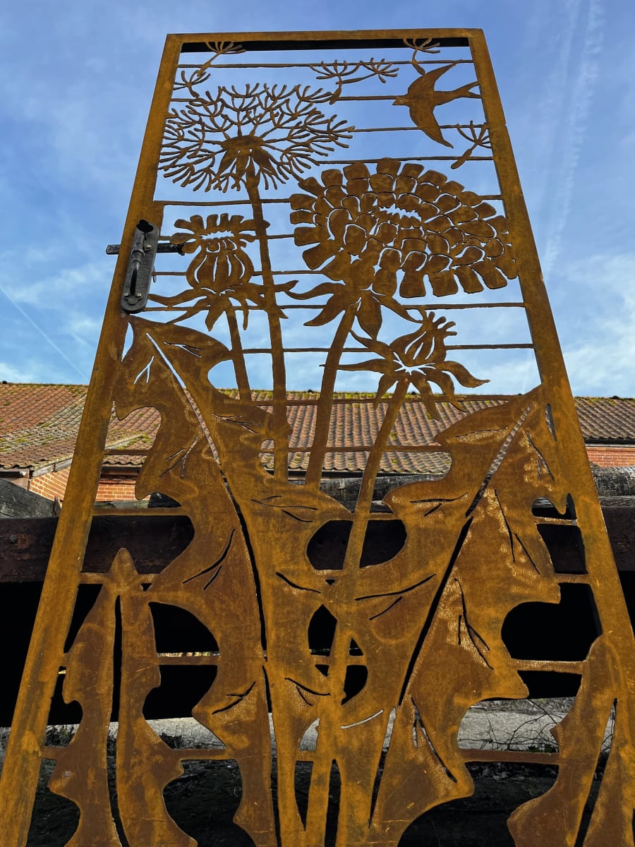 Corten steel gate by Kate Munro