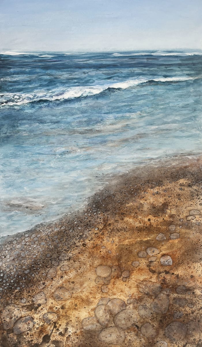 Ebb Tide by Liz James - Acrylic and mixed media on canvas