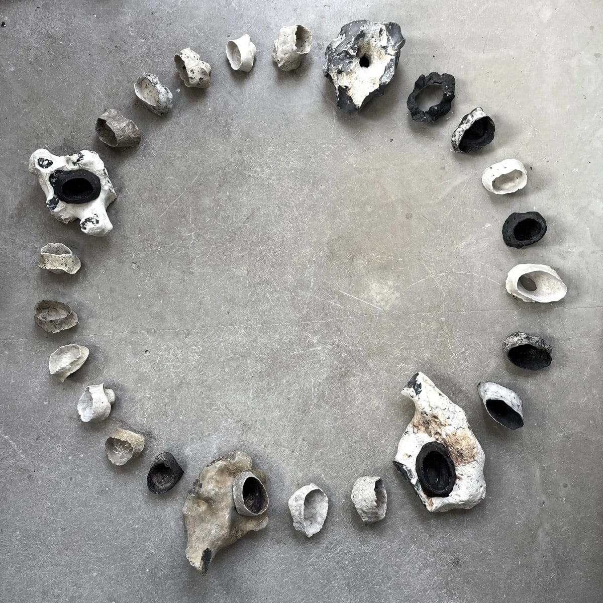 'Disrupted Geologies' - Ceramic and Flint by Tamlin Lundberg