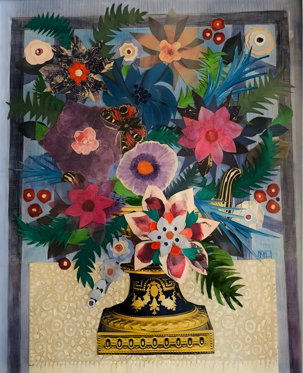 Butterfly by Mary Lynch - Collage