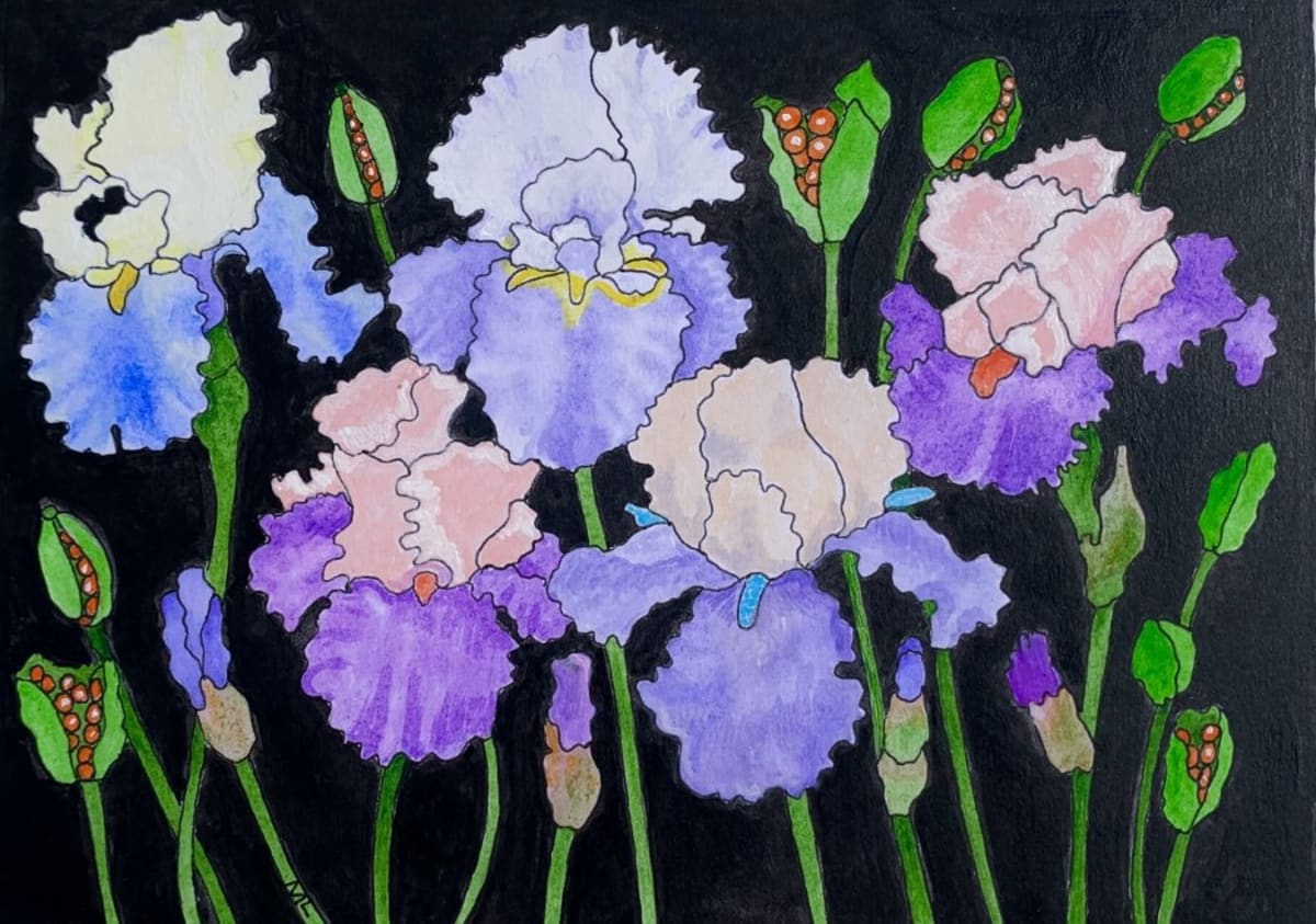 Iris Dancers by Mary Lynch