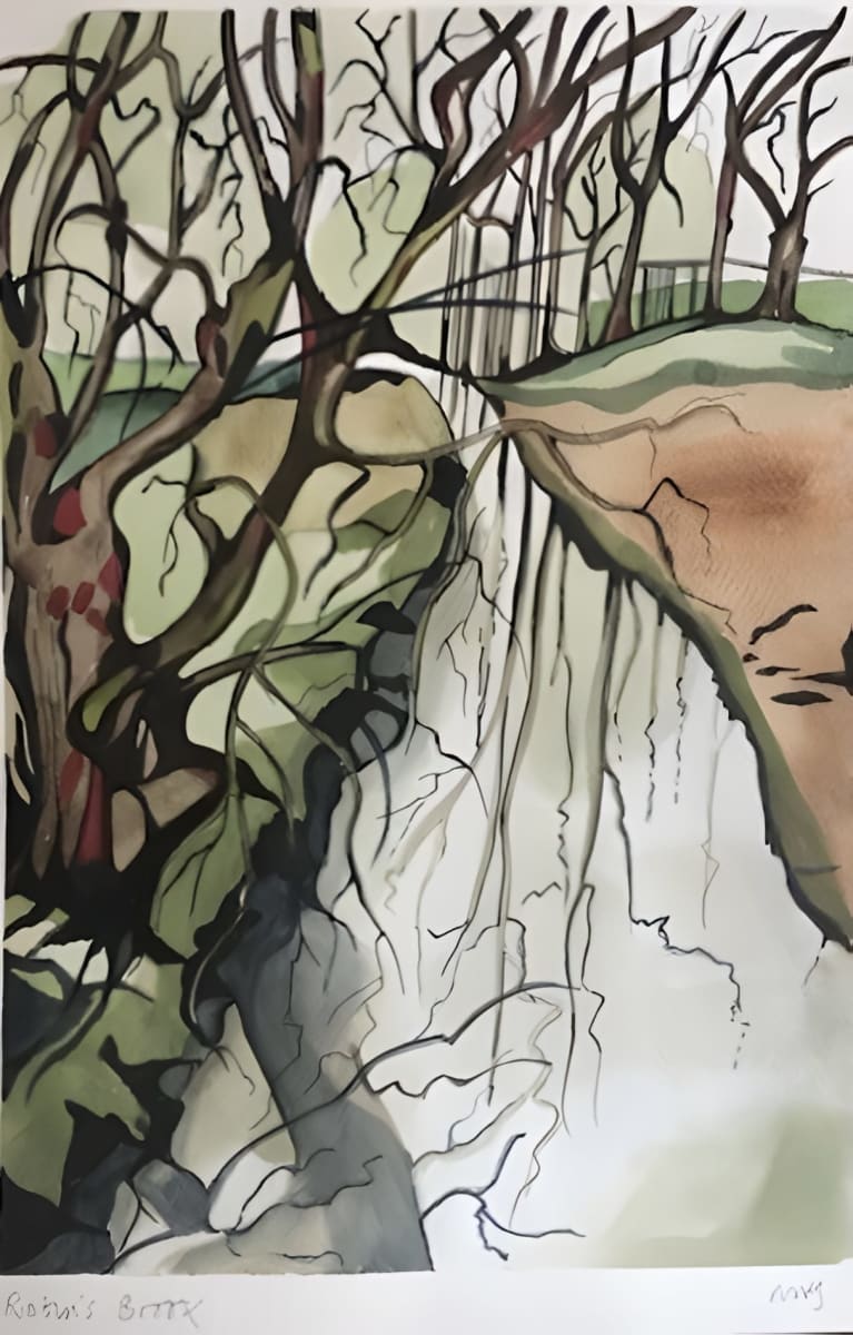 Robin's Brook by Moira Fraser Steele - Watercolour