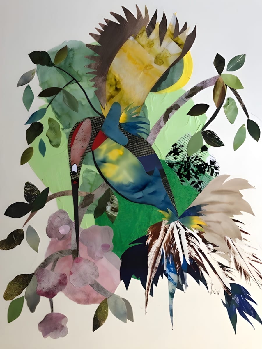 Hummingbird by Moira Fraser Steele - Collage