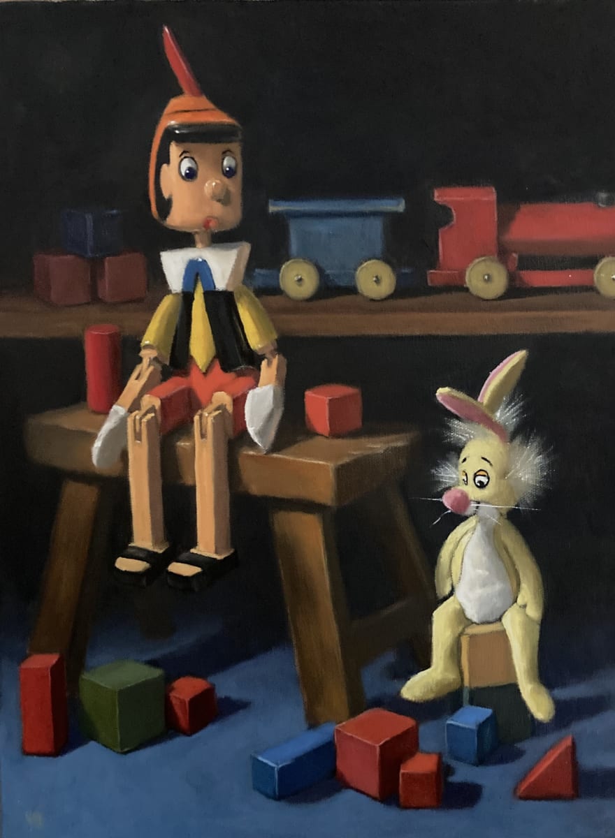 Don't Believe a Word by Nicholas Elliott - Oil