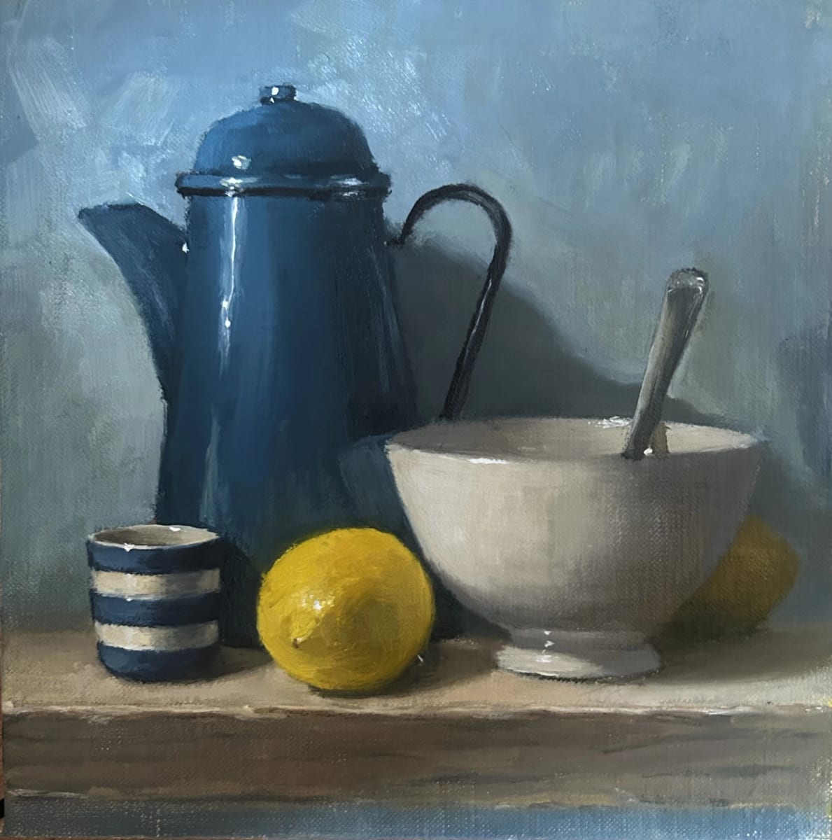 On The Shelf by Nicholas Elliott - Oil