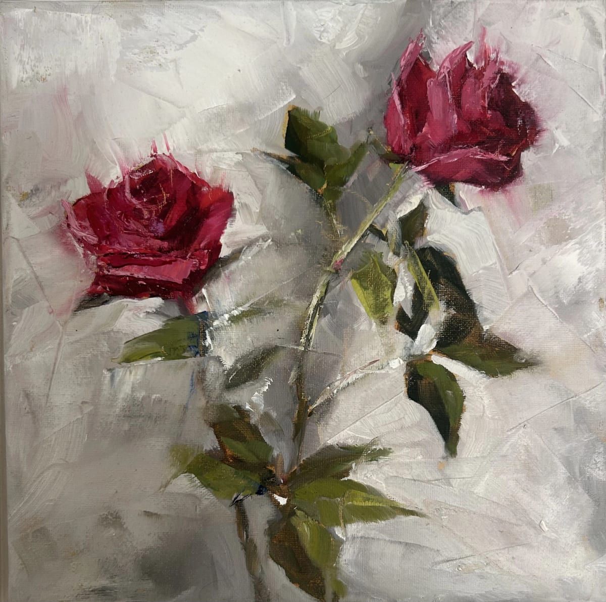 Two Reds by Nicholas Elliott - Oil