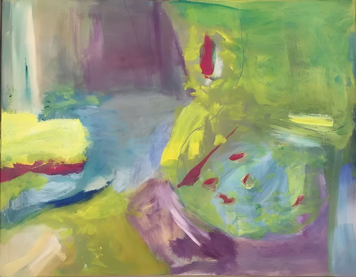 Dans le Jardin, 2017 by Julia Watson — Acrylic on canvas.