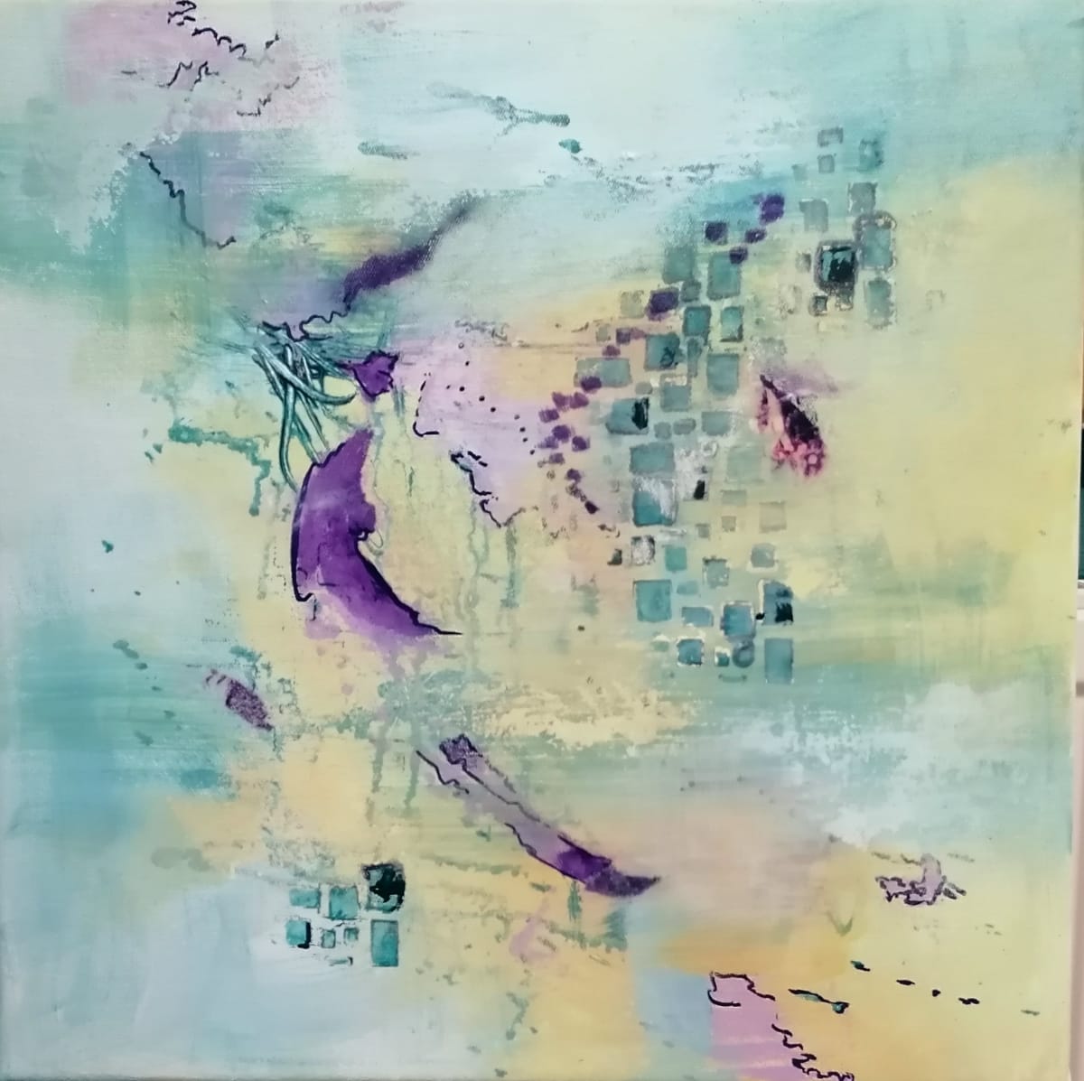 Contemplation – Windows of the Mind by Wendy J Allen — Acrylics on canvas