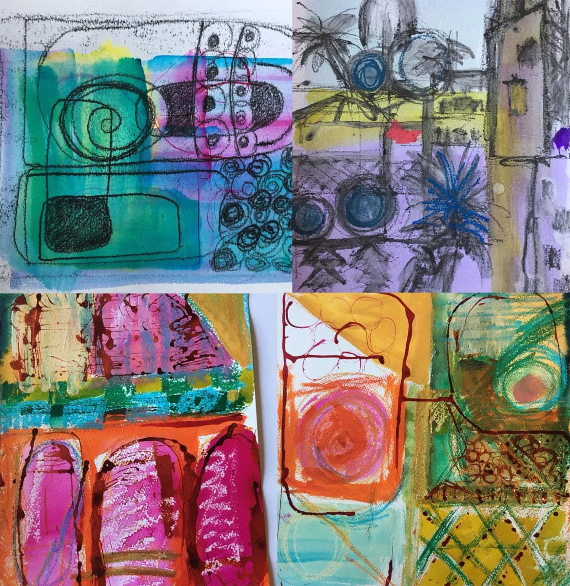 Moroccan Sketches by Julia Watson — Watercolour, ink and wax.