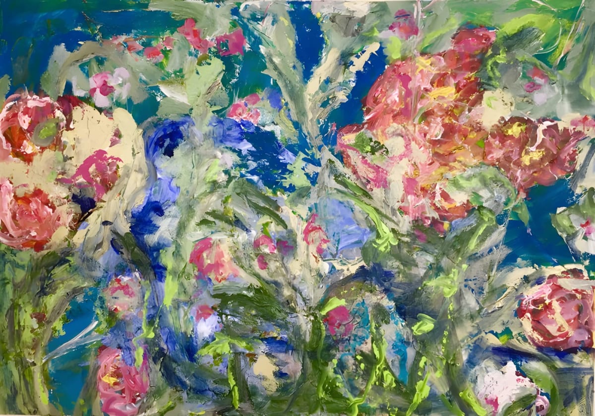 Roses by Julia Watson — Acrylic on canvas.