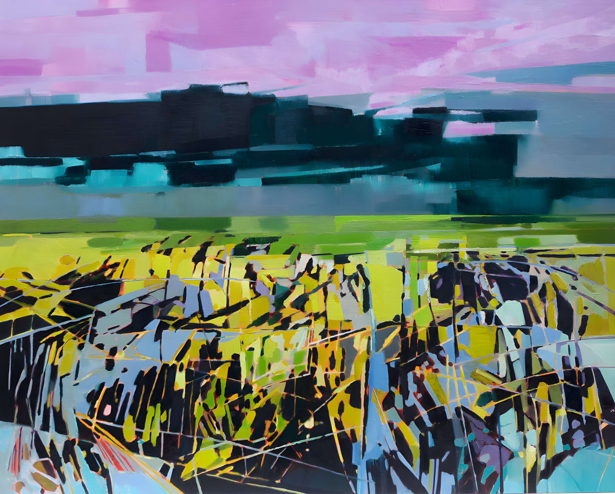 Shapes of Norfolk by Ruth Bunnewell - Oil on wood panel