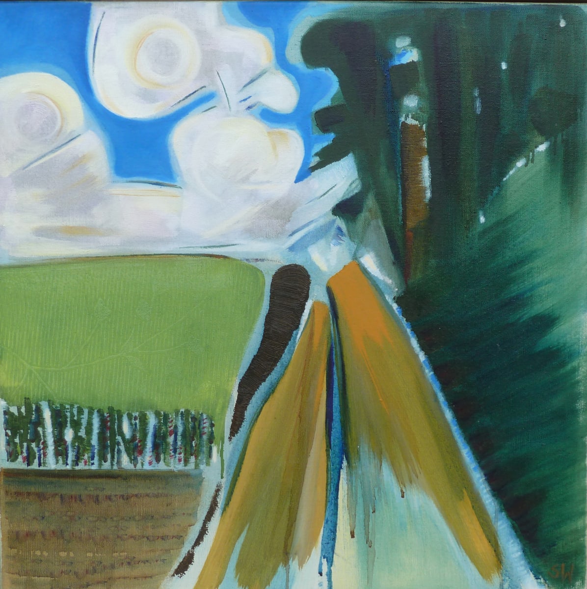 Pathway to Kirkbymoorside by Susan Weaver - Oil on canvas