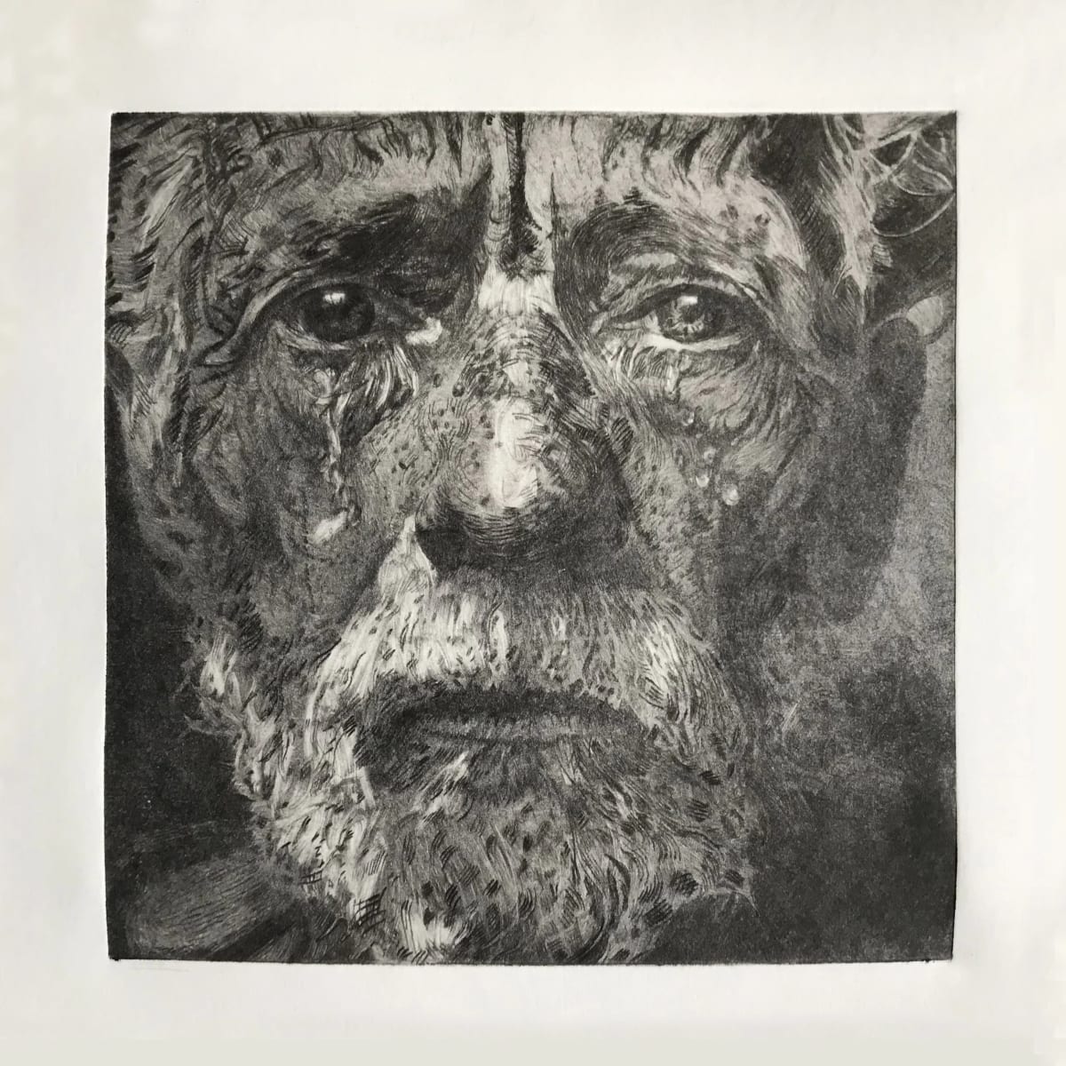a.i.feel 14.0 by Victoria Sills - Drypoint etching