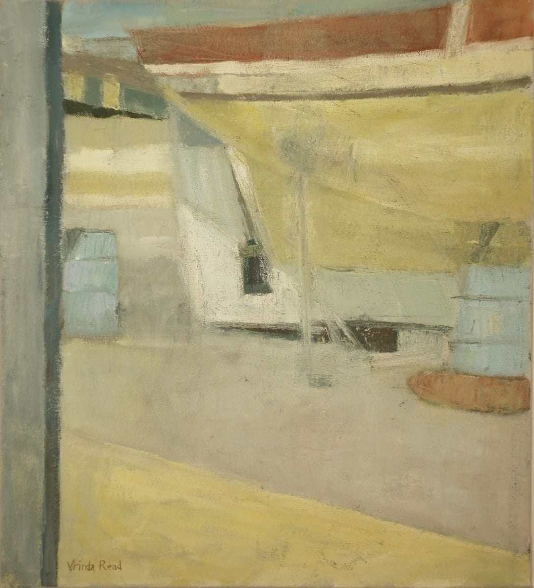 Yellow Boat by Vrinda Read - Oil on canvas