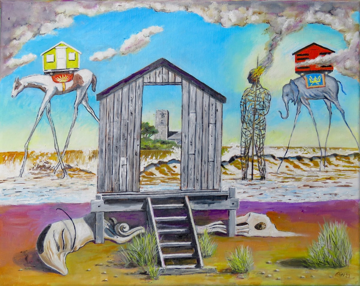 Dali's Dream of Pakefield by Allan Williams - Oil on linen