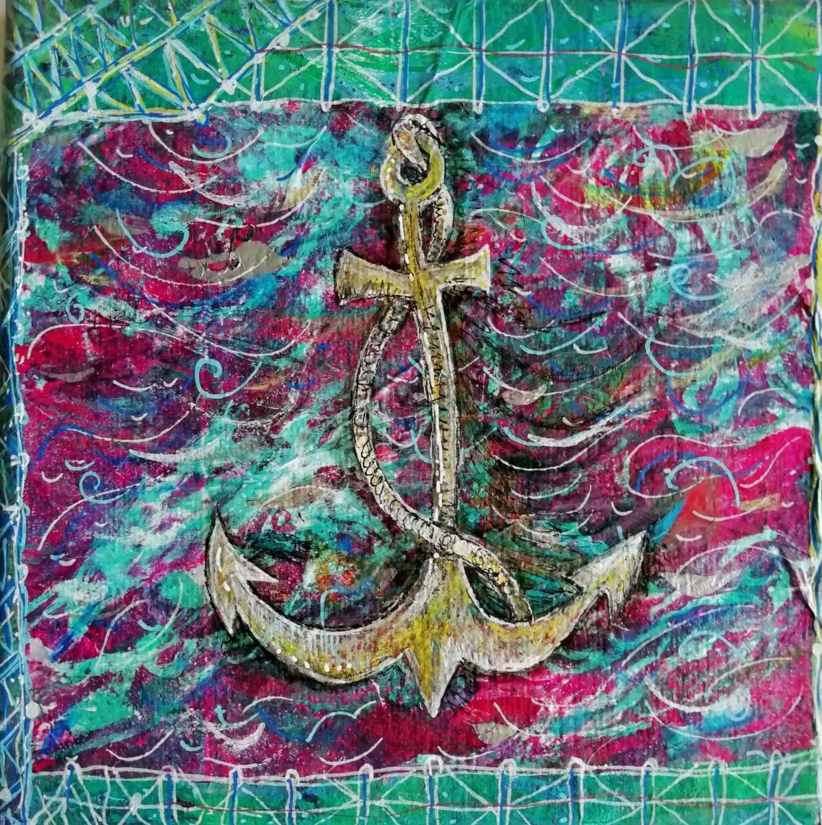 Mixed-media collage by Amanda Clement-Robinson