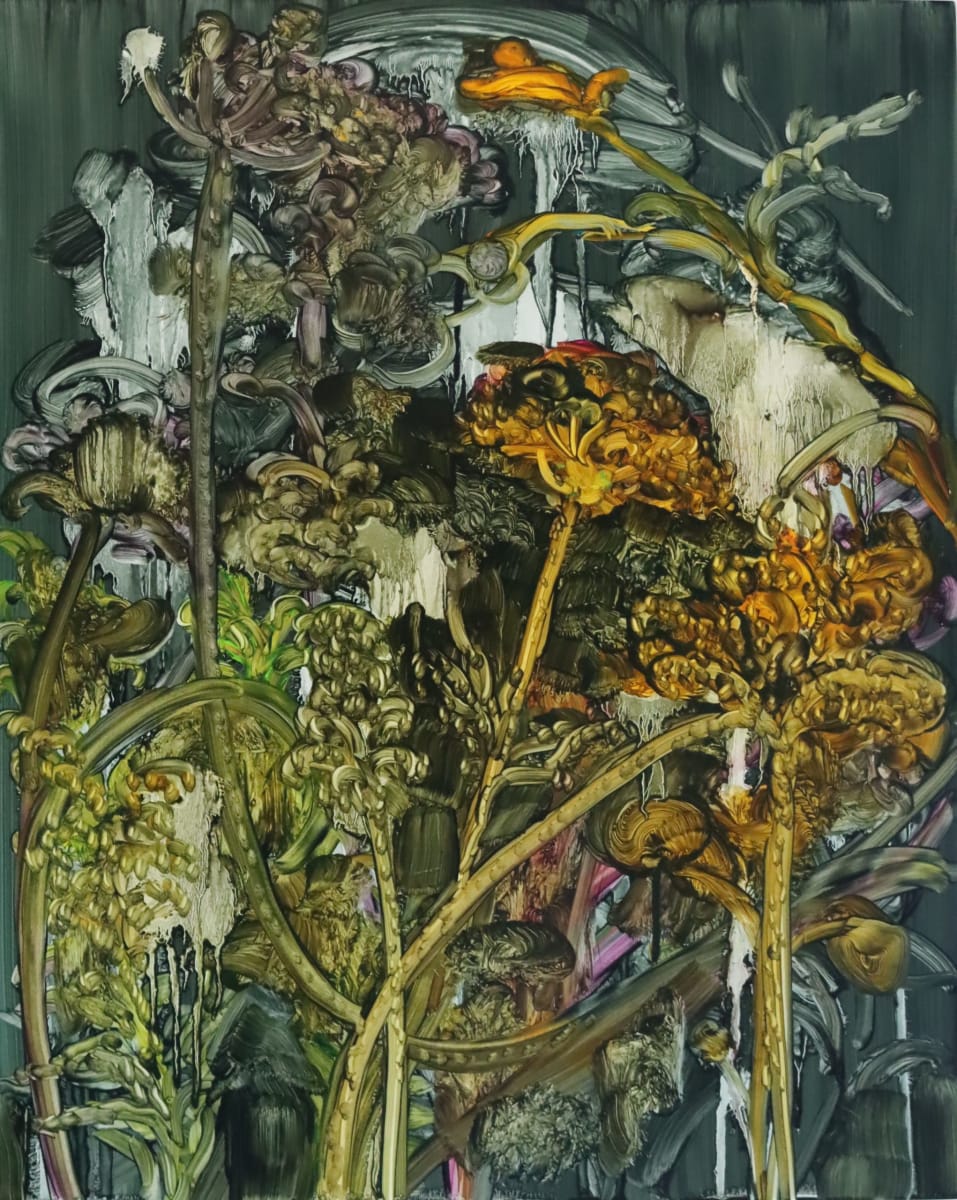 Marsh - September by Barbara Howey - Oil on board