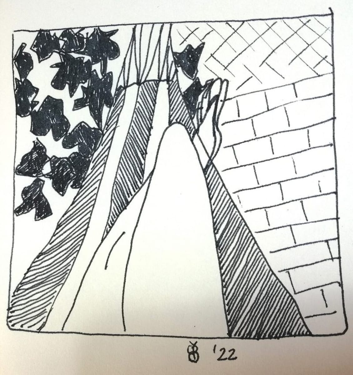 Drawing by Bev Broadhead