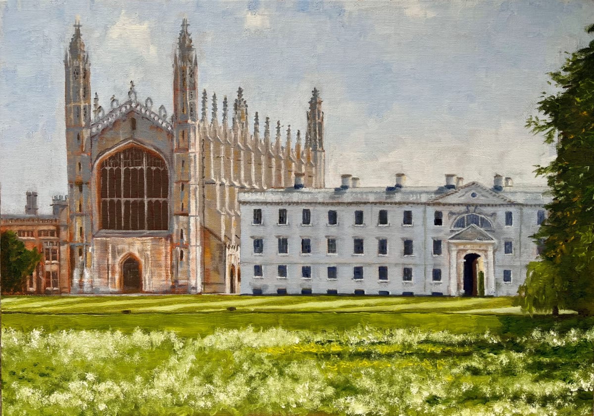 King's College by Charlotte Bedingfeld - Oil