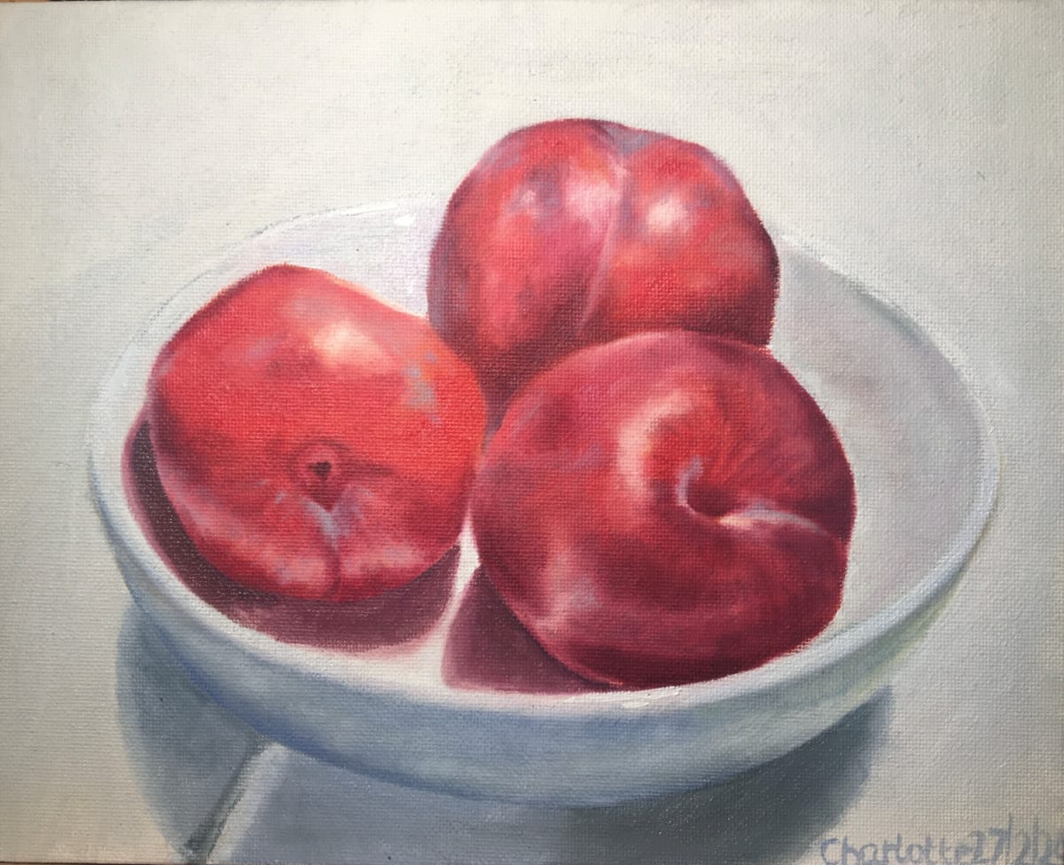 Plums by Charlotte Bedingfeld - Oil