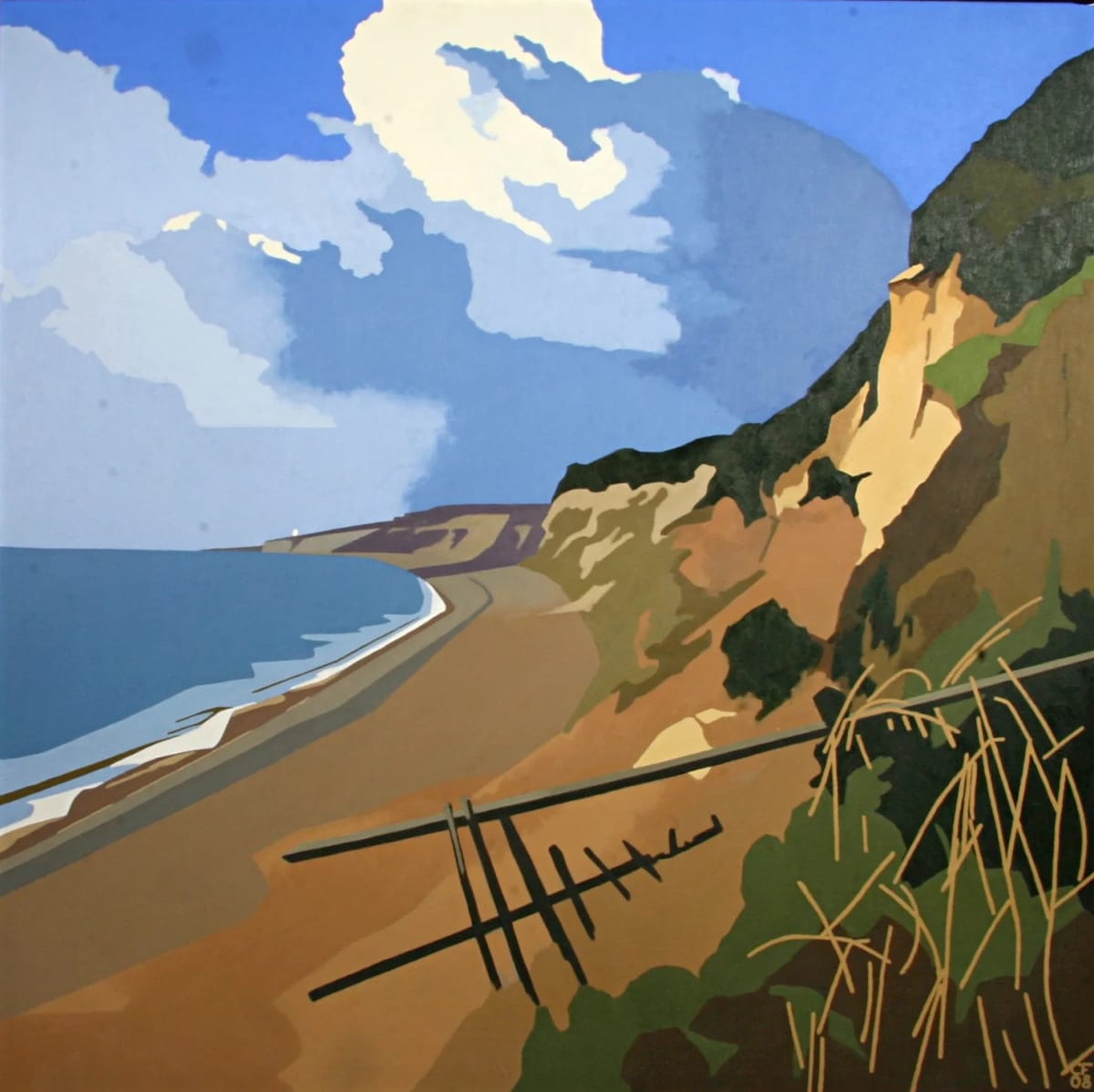 Dunwich Beach 5 by Christian Figg - Painting