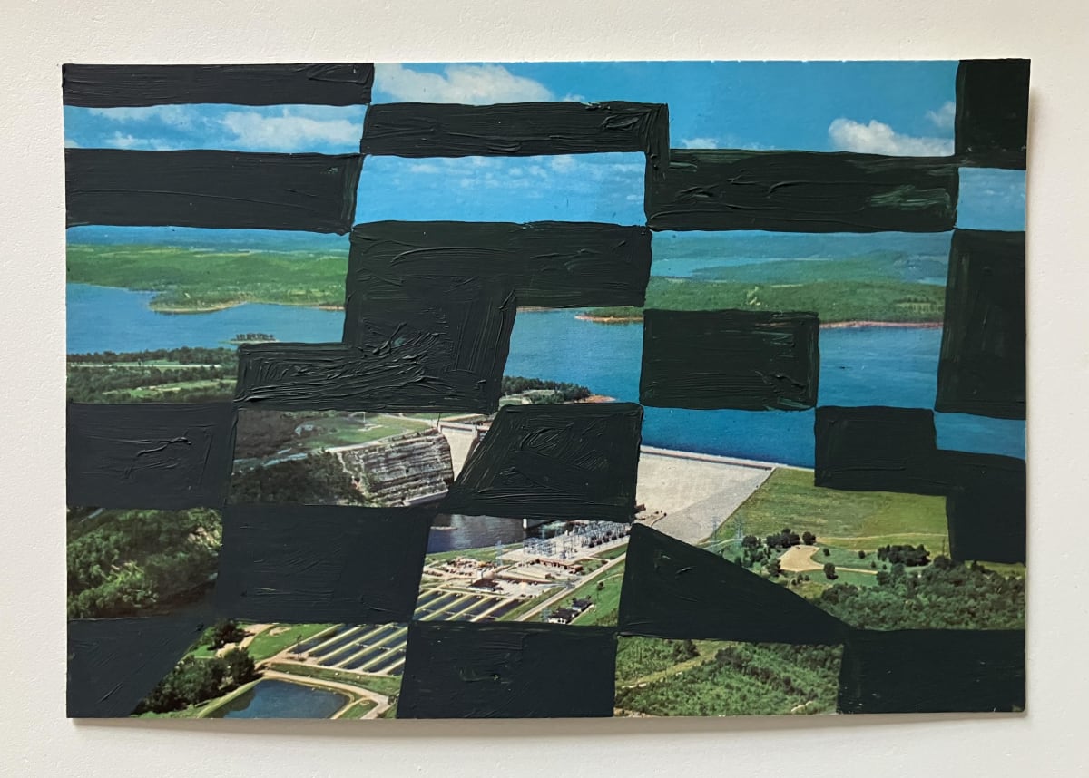 Islands. Oil on Postcard. 2024
