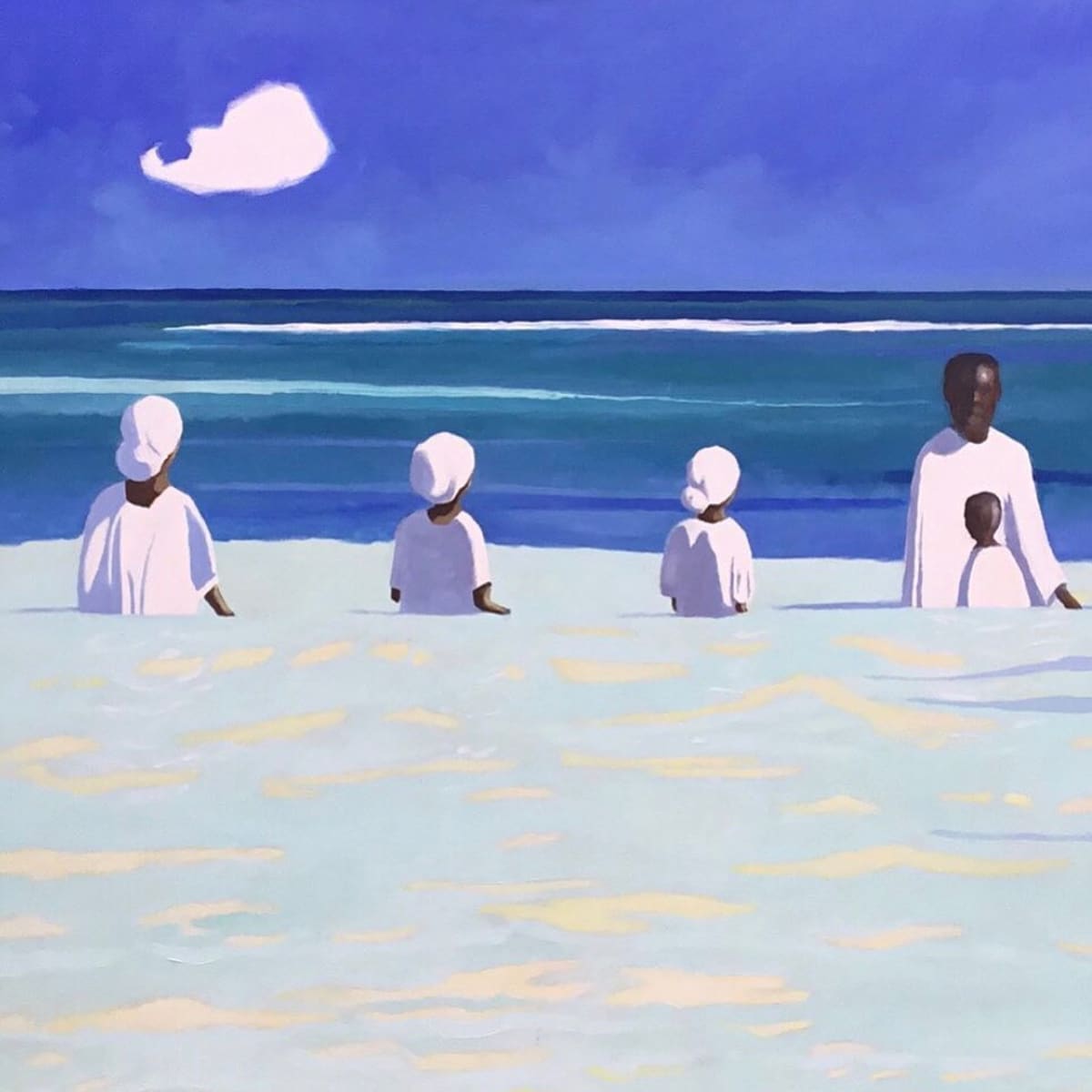 The Baptism by Elizabeth De Alwis - Oil on canvas