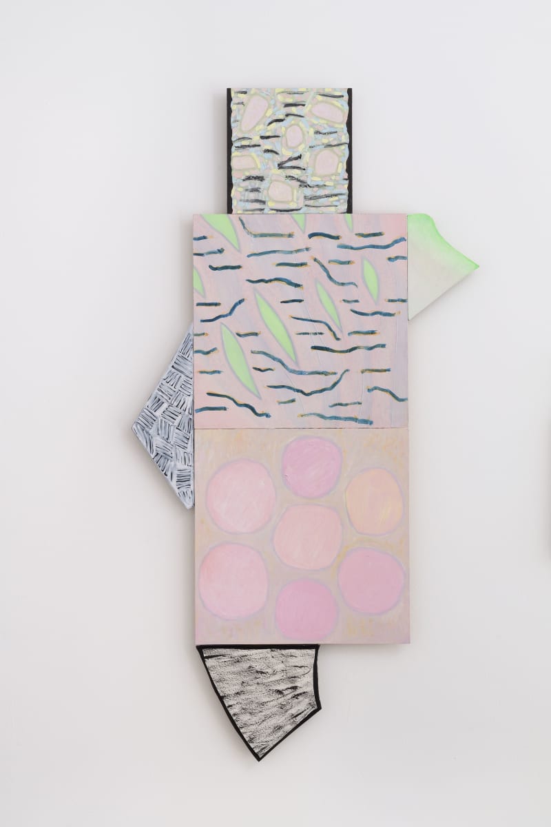 Her Poetry Modular Painting ii by Hayley Field - Oil on board