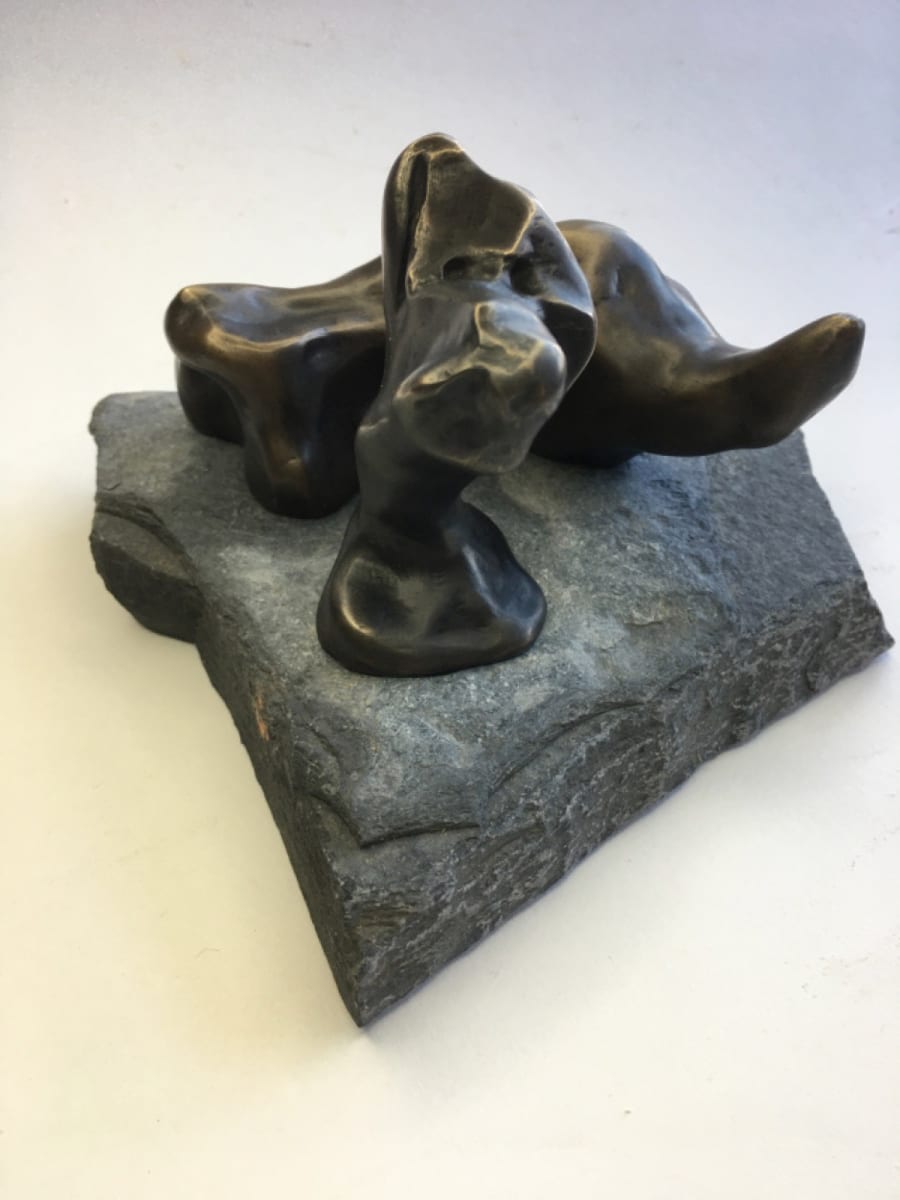 Henry Moore's Dog by Helen Breach - Bronze