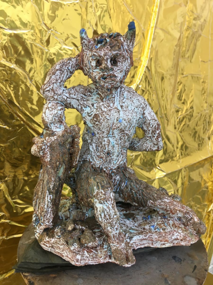 Satyr & Angel by Helen Breach - Ceramic