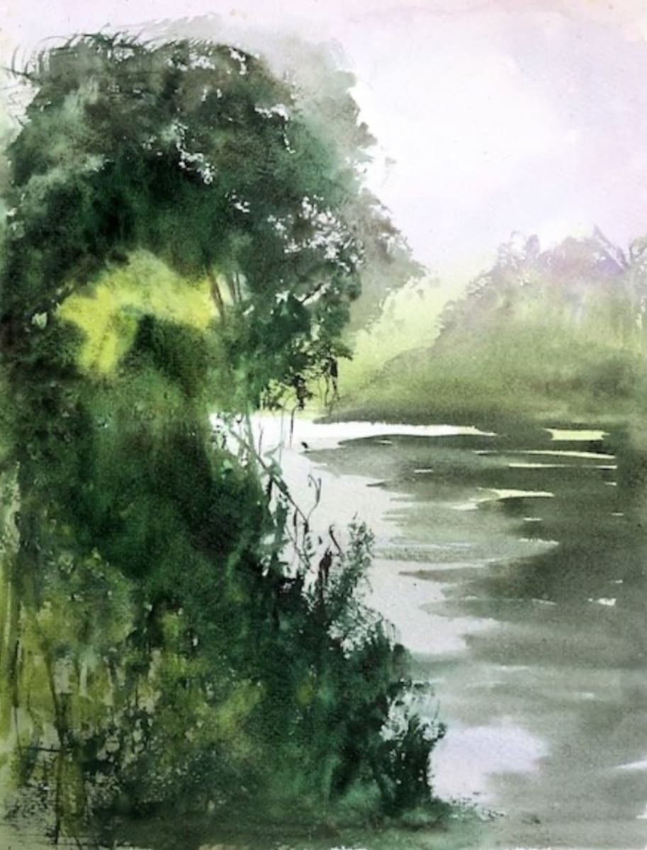 The Stour Flatford by Irena Massarella, watercolour 
