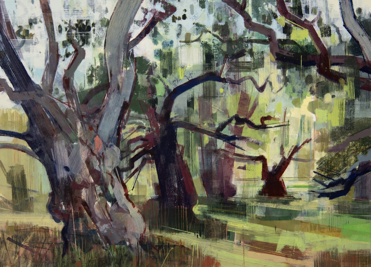 Tailing the Summer by Jane Human — Lithographic ink on paper