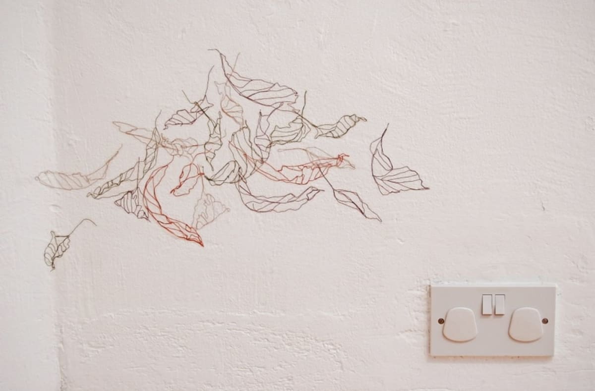 Things as they are by Jo Chapman - Hand stitching and monoprint