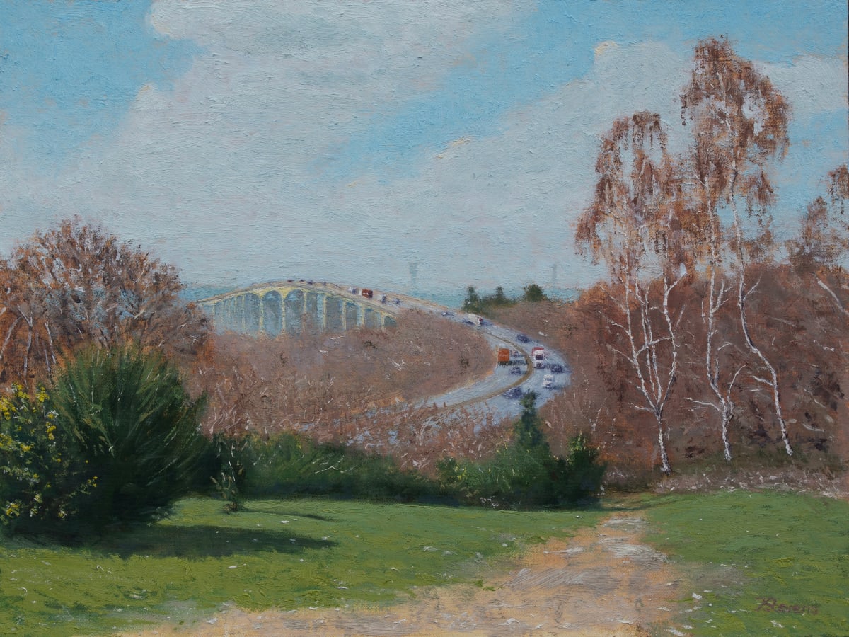 Orwell Bridge by Joe Stevens - Oil