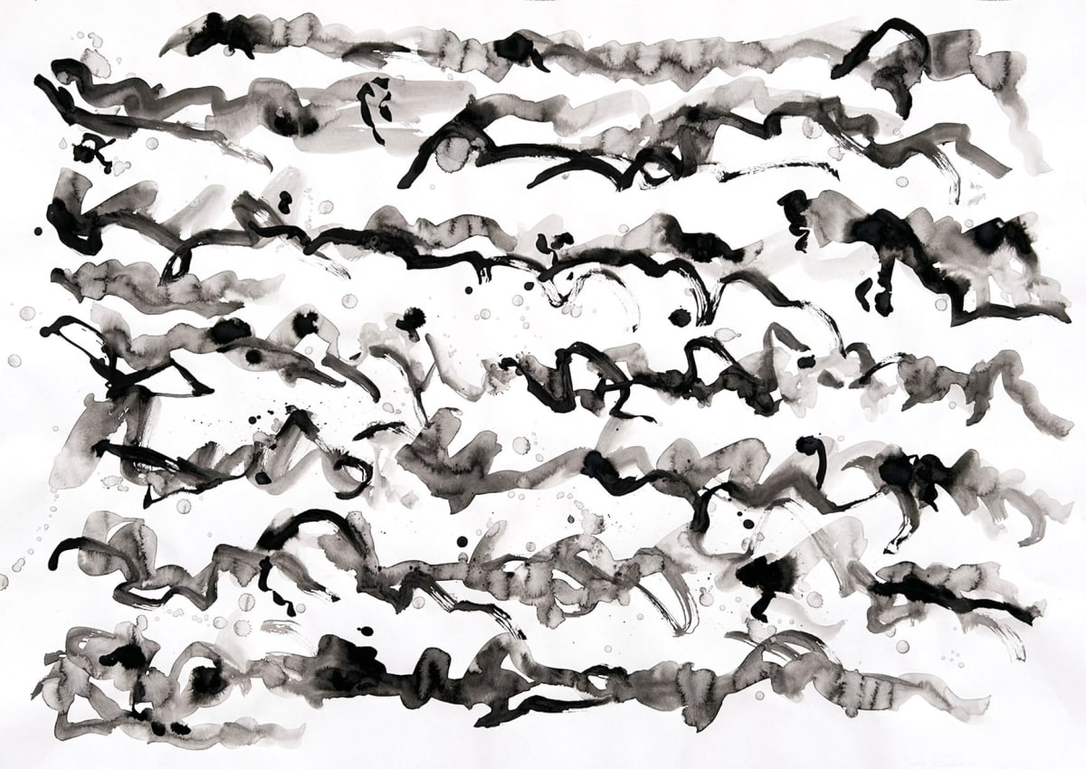 Rain in a Forest by Katherine Kingston - Ink on Paper