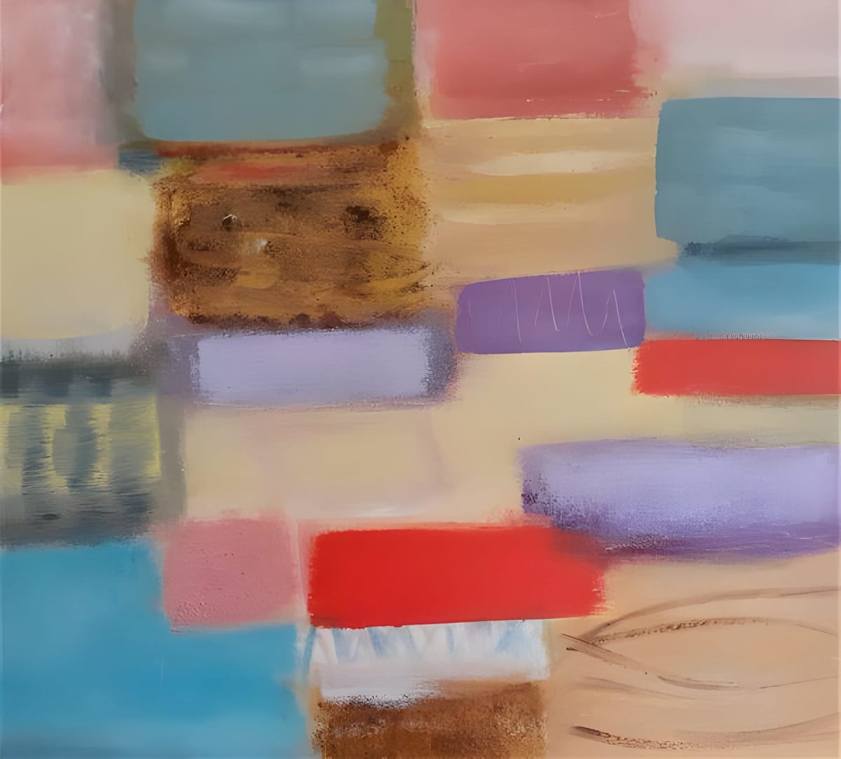 Winter Purples by Lucy Bell - Oil on canvas