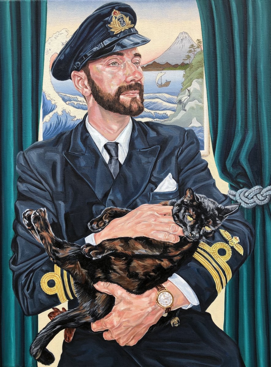 The Lieutenant Commander by Lyn Aylward - Oil on canvas