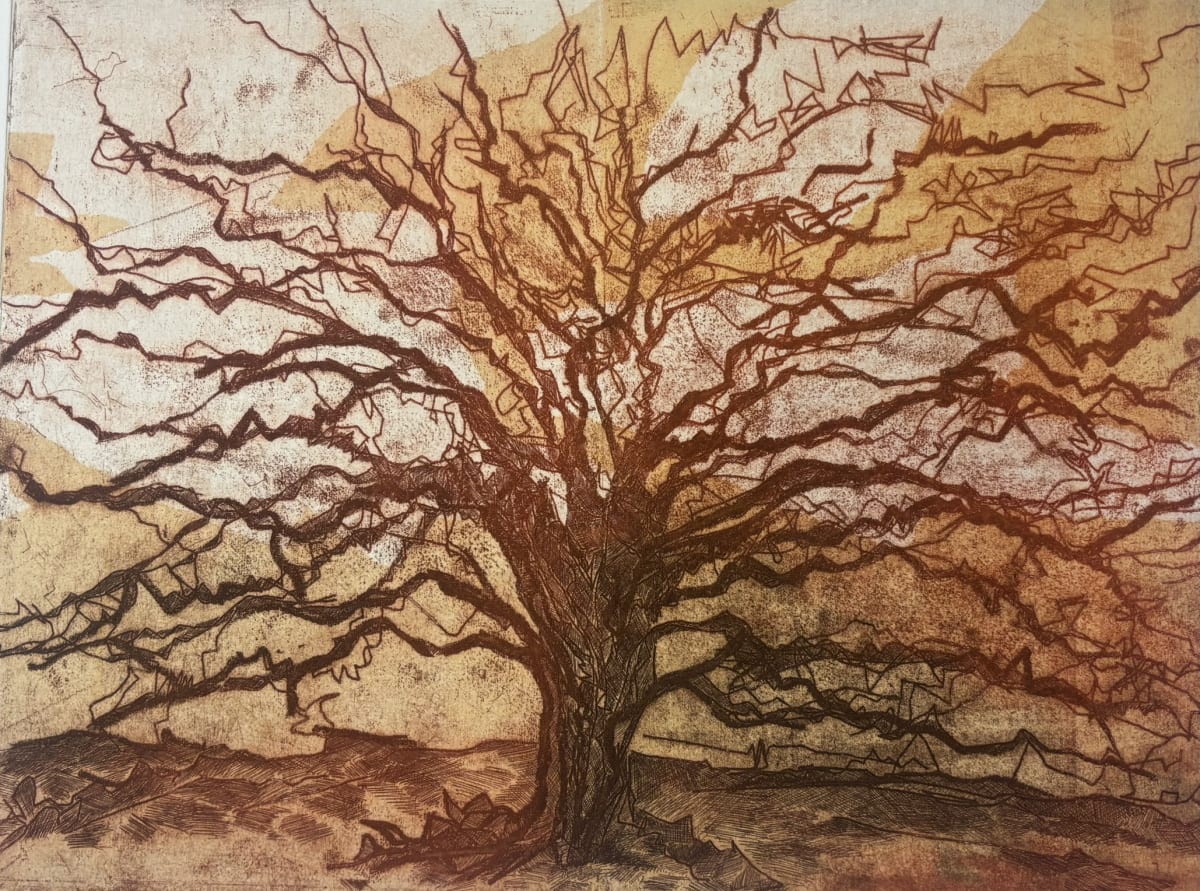 Autumn by Naomi Pilling - Softground and hardground etching