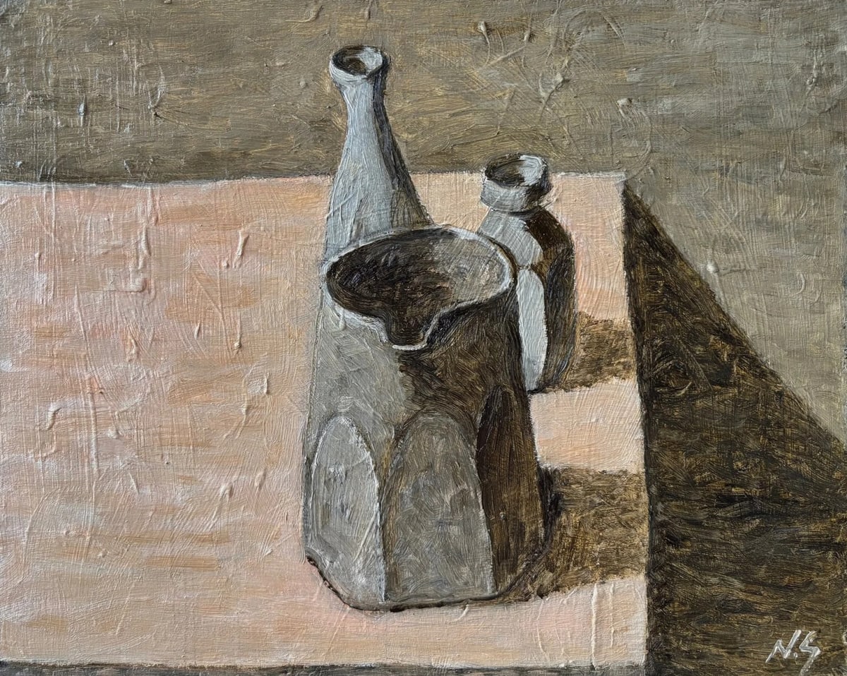 Still Life (Akiko) by Neil Giles - Oil on panel