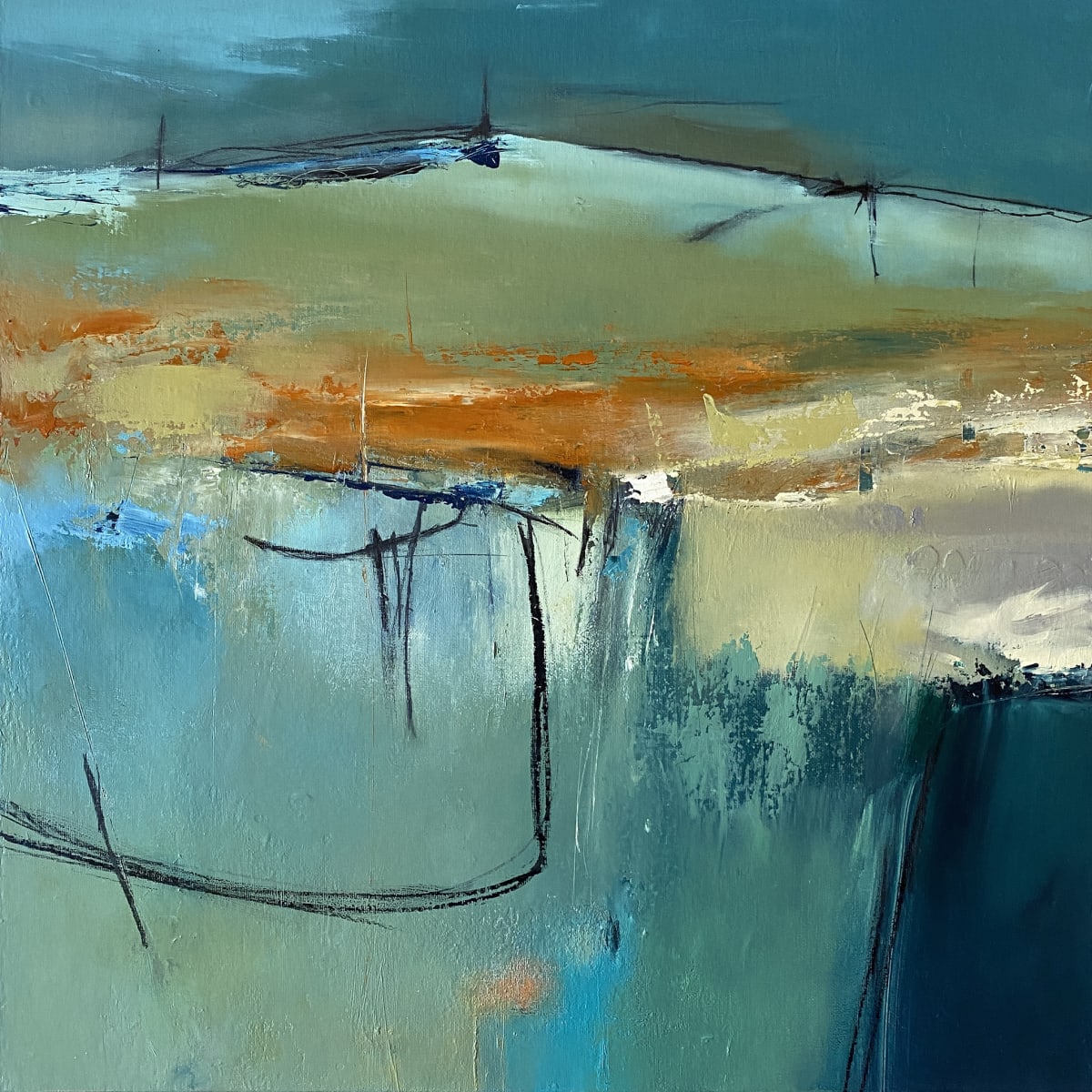 Perpetual Dawn by Patricia Forrest - Oil on canvas board